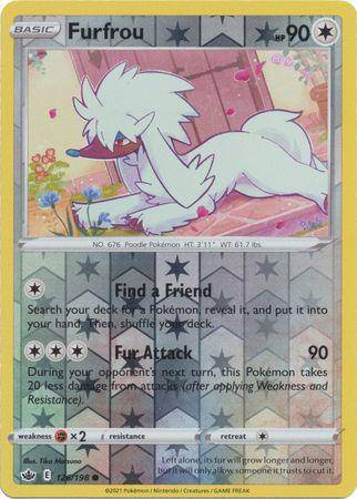 Furfrou : CHILLING REIGN (Reverse holo) - 126/198 - Lockett Labs UK