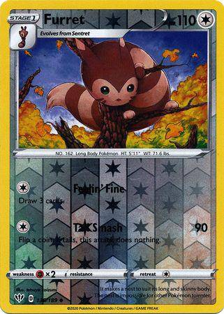 Furret : DARKNESS ABLAZE (Reverse holo) - 136/189