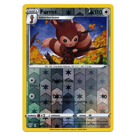 Furret : DARKNESS ABLAZE (Reverse holo) - 136/189