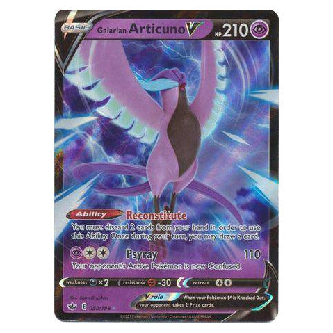Galarian Articuno V : CHILLING REIGN - 058/198