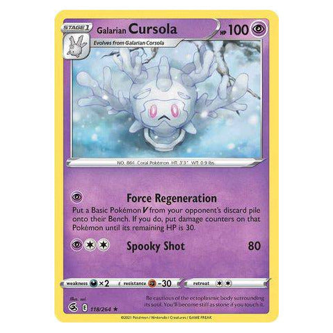 Galarian Cursola : FUSION STRIKE - 118/264