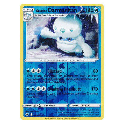 Galarian Darmanitan : REBEL CLASH (Reverse holo) - 048/192