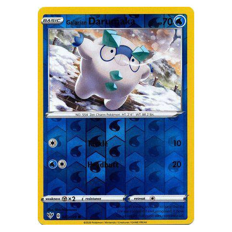 Galarian Darumaka : DARKNESS ABLAZE (Reverse holo) - 043/189