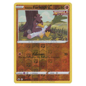 Galarian Farfetch'd : CHILLING REIGN (Reverse holo) - 078/198