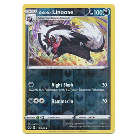 Galarian Linoone : SWORD & SHIELD BASE (Reverse holo) - 118/202