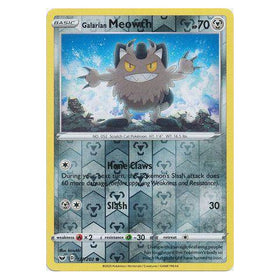 Galarian Meowth : SWORD & SHIELD BASE (Reverse holo) - 127/202