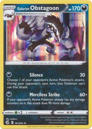 Galarian Obstagoon : FUSION STRIKE (Holo) - 161/264