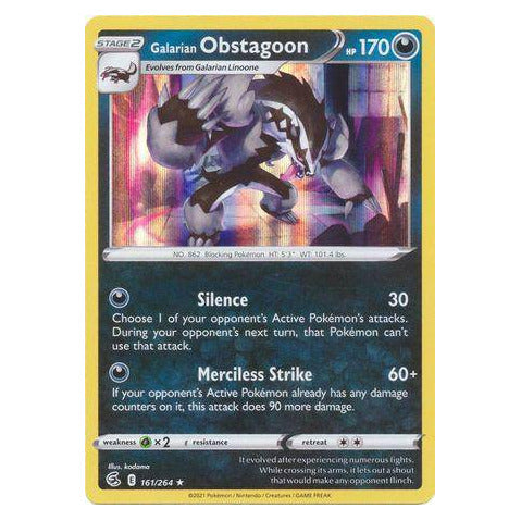 Galarian Obstagoon : FUSION STRIKE (Holo) - 161/264