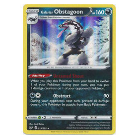 Galarian Obstagoon : SWORD & SHIELD BASE (Holo) - 119/202