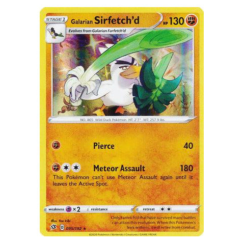 Galarian Sirfetch'd : REBEL CLASH (Holo) - 095/192