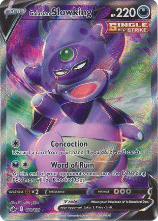 Galarian Slowking V : CHILLING REIGN - 178/198 - Lockett Labs UK