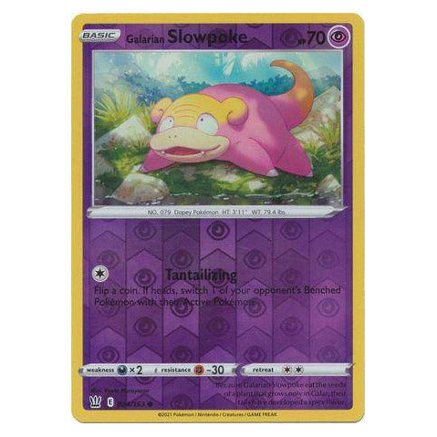 Galarian Slowpoke : BATTLE STYLES (Reverse holo) - 054/163