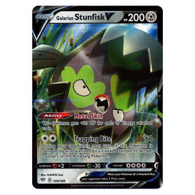 Galarian Stunfisk V : DARKNESS ABLAZE - 128/189