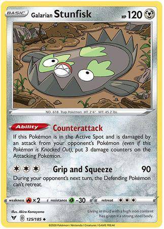 Galarian Stunfisk : VIVID VOLTAGE - 125/185 - Lockett Labs UK
