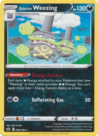 Galarian Weezing : CHILLING REIGN - 096/198 - Lockett Labs UK
