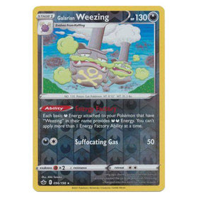 Galarian Weezing : CHILLING REIGN (Reverse holo) - 096/198