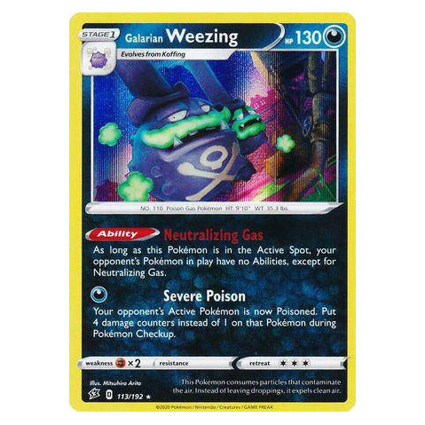 Galarian Weezing : REBEL CLASH (Holo) - 113/192