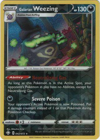 Galarian Weezing : SHINING FATES (Reverse holo) - 042/072 - Lockett Labs UK