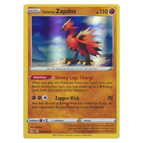 Galarian Zapdos : EVOLVING SKIES (Holo) - 082/203