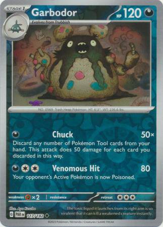 Garbodor : PARADOX RIFT (Reverse holo) - 117/182 - Lockett Labs UK