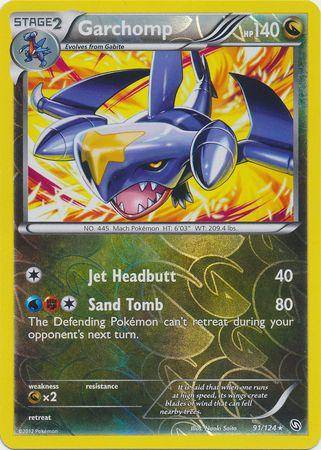 Garchomp : DRAGONS EXALTED (Reverse holo) - 91/124 - Lockett Labs UK