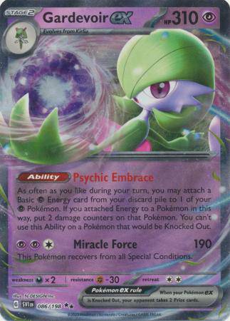 Gardevoir ex : SCARLET & VIOLET BASE - 086/198 - Lockett Labs UK