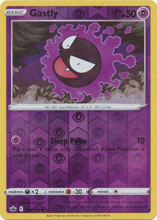 Gastly : CHILLING REIGN (Reverse holo) - 055/198