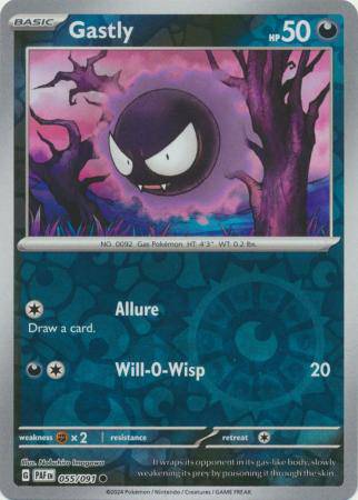 Gastly : PALDEAN FATES (Reverse holo) - 055/091