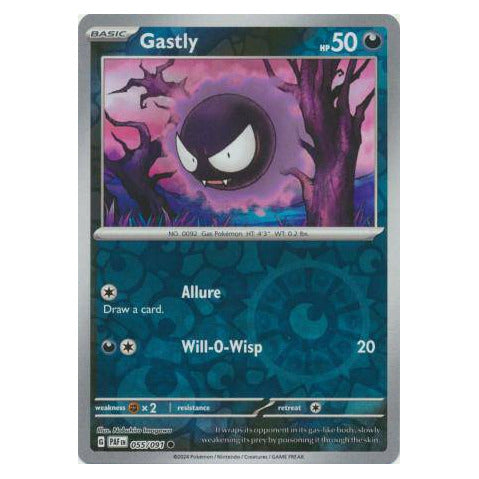 Gastly : PALDEAN FATES (Reverse holo) - 055/091