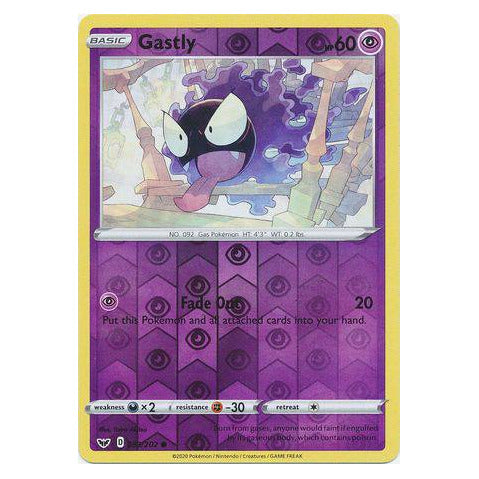 Gastly : SWORD & SHIELD BASE (Reverse holo) - 083/202