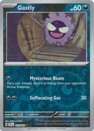 Gastly : TEMPORAL FORCES (Reverse holo) - 102/162