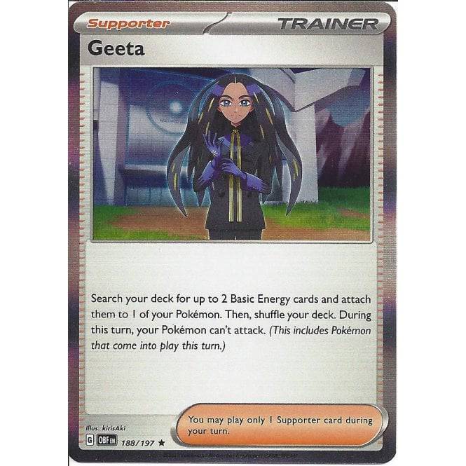 Geeta : OBSIDIAN FLAMES (Holo) - 188/197 - Lockett Labs UK