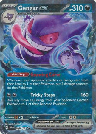 Gengar ex : TEMPORAL FORCES - 104/162 - Lockett Labs UK