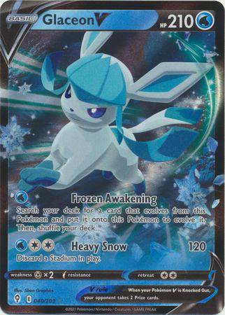 Glaceon V : EVOLVING SKIES - 040/203 - Lockett Labs UK