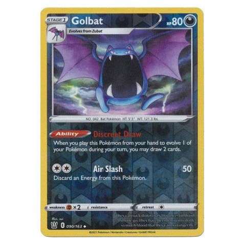 Golbat : BATTLE STYLES (Reverse holo) - 090/163