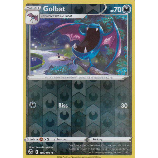 Golbat : SILVER TEMPEST (Reverse holo) - 104/195