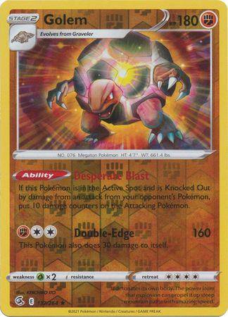 Golem : FUSION STRIKE (Reverse holo) - 137/264 - Lockett Labs UK