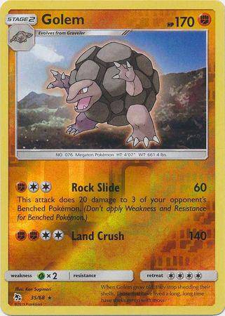 Golem : HIDDEN FATES (Reverse holo) - 35/68 - Lockett Labs UK