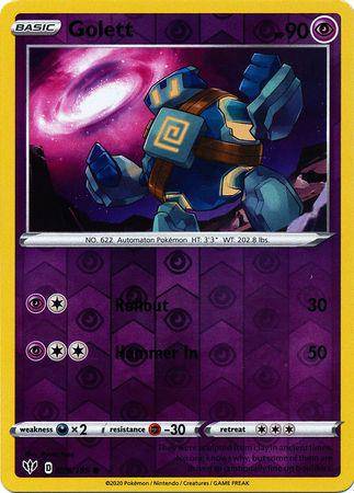 Golett : DARKNESS ABLAZE (Reverse holo) - 076/189