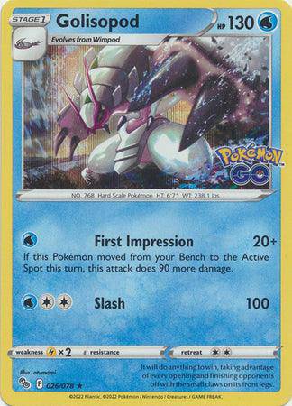 Golisopod : POKEMON GO! (Holo) - 026/078
