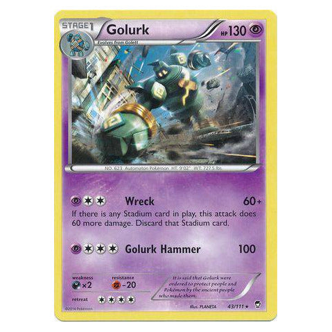 Golurk : FURIOUS FISTS - 43/111