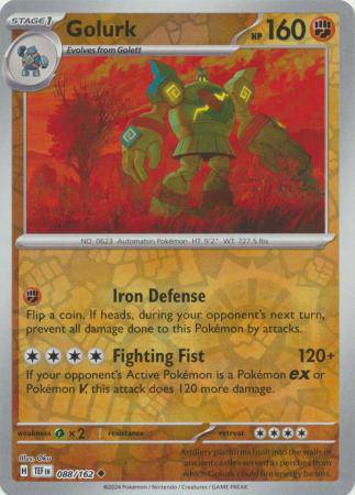 Golurk : TEMPORAL FORCES (Reverse holo) - 088/162