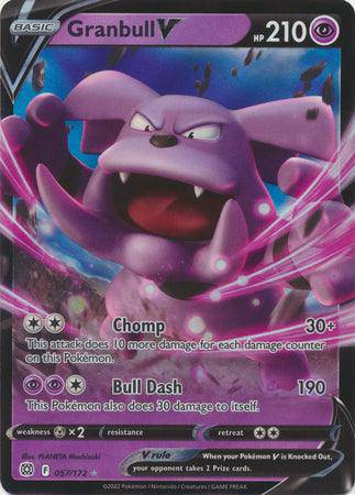 Pokémon Granbull V top Card Brilliant Stars