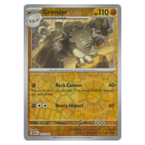 Graveler : 151 (Reverse holo) - 075/165