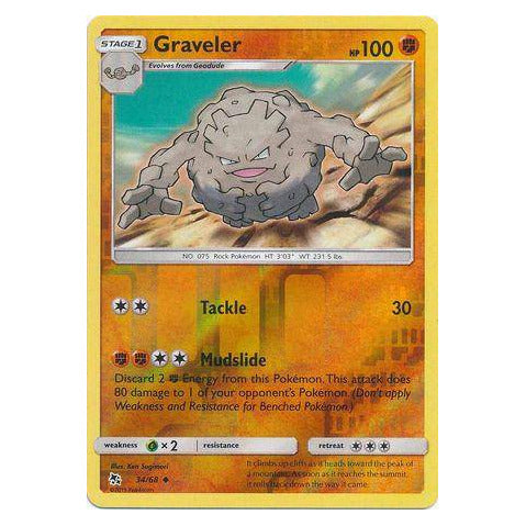 Graveler : HIDDEN FATES (Reverse holo) - 34/68