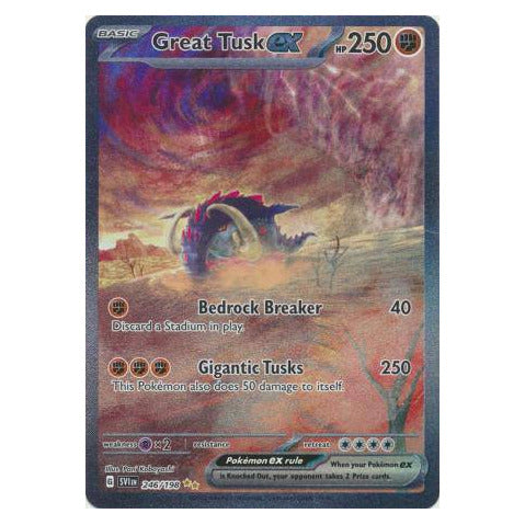 Great Tusk ex : SCARLET & VIOLET BASE - 246/198