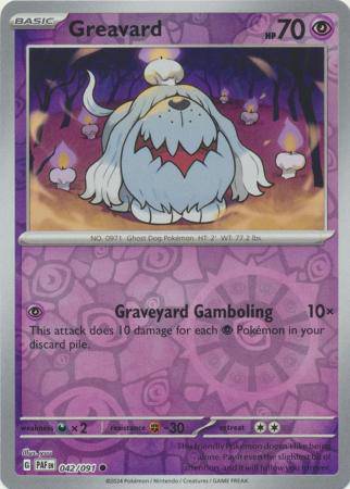 Greavard : PALDEAN FATES (Reverse holo) - 042/091