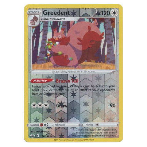Greedent : CHILLING REIGN (Reverse holo) - 128/198