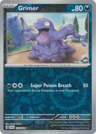 Grimer : SCARLET & VIOLET BASE (Reverse holo) - 126/198