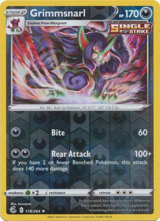 Grimmsnarl : FUSION STRIKE (Reverse holo) - 178/264 - Lockett Labs UK